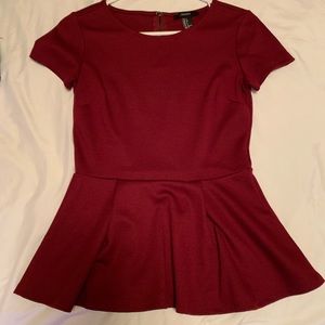 Maroon top